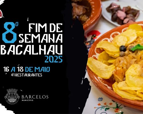 Barcelos serve sabores de bacalhau em 41 restaurantes num fim de semana gastronómico imperdível